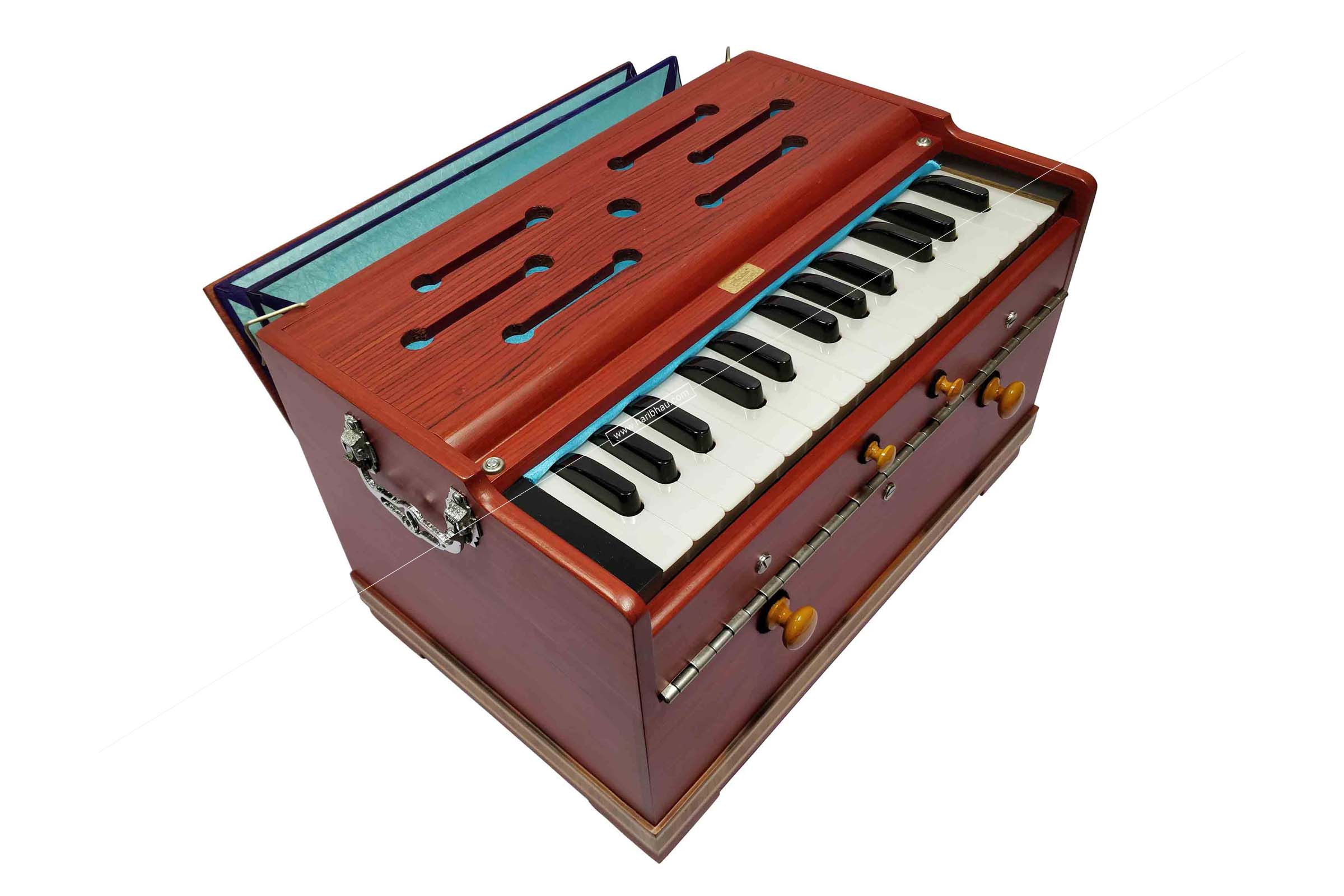 Harmonium Double Reeds 27 English Keys Red Haribhau Vishwanath