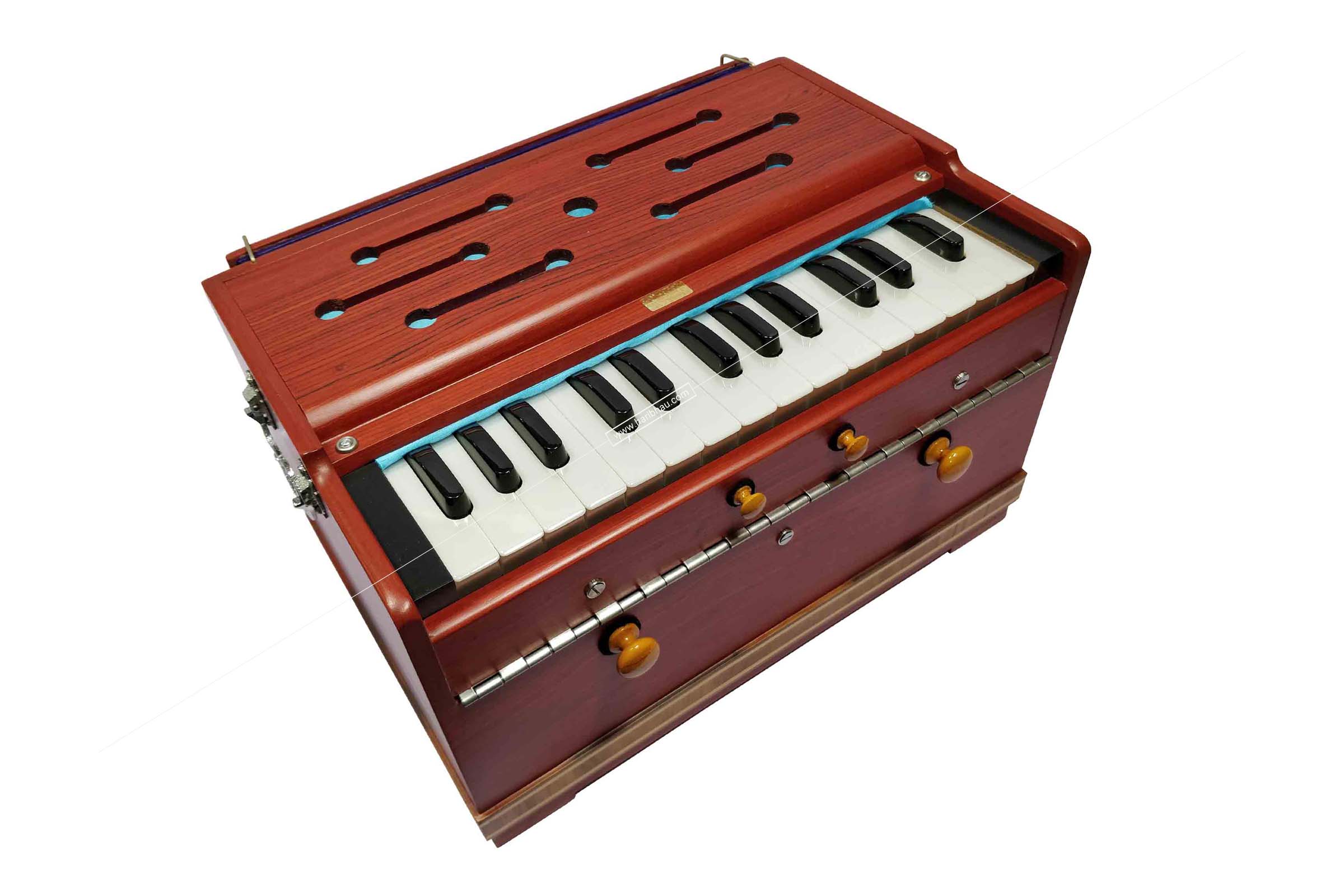 Harmonium Double Reeds 27 English Keys Red Haribhau Vishwanath